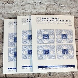 NWOT- Social Work Examination Services Study Guide 8.1 (2015) 3- Volume Set